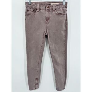 PISTOLA Gray Purple Anais Ankle Zip Skinny Jeans Pants Size 28